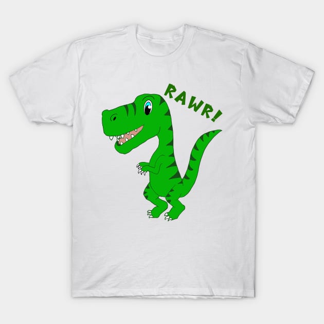 T-Rex Rawr! T-Shirt by AlissaJoyLeeArt 